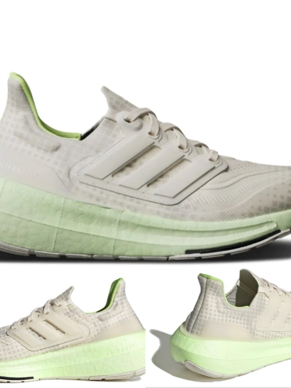 Adidas Ultraboost Lightweight Chalk Light Green Running Shoe